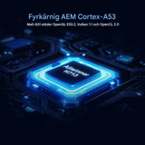 LumiCast View – Magcubic HY300 Pro+ miniprojektor med Android 11, WiFi 6 og 720P LED-bilde for hjemmekino og underholdning