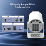 LumiCast View – Magcubic HY300 Pro+ miniprojektor med Android 11, WiFi 6 og 720P LED-bilde for hjemmekino og underholdning