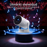 LumiCast View – Magcubic HY300 Pro+ miniprojektor med Android 11, WiFi 6 og 720P LED-bilde for hjemmekino og underholdning