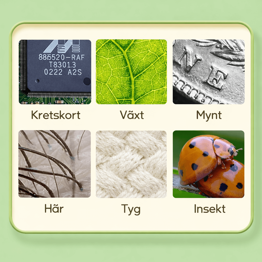 MicroPlay – Microscope numérique pour enfants avec un grossissement de 1 000×, un écran IPS de 2 pouces et des fonctions photo et vidéo
