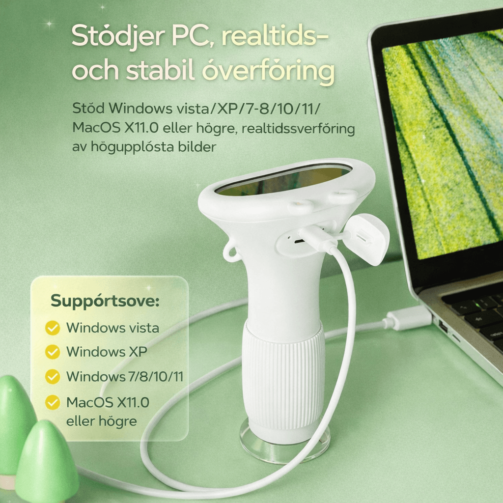 MicroPlay – Microscope numérique pour enfants avec un grossissement de 1 000×, un écran IPS de 2 pouces et des fonctions photo et vidéo