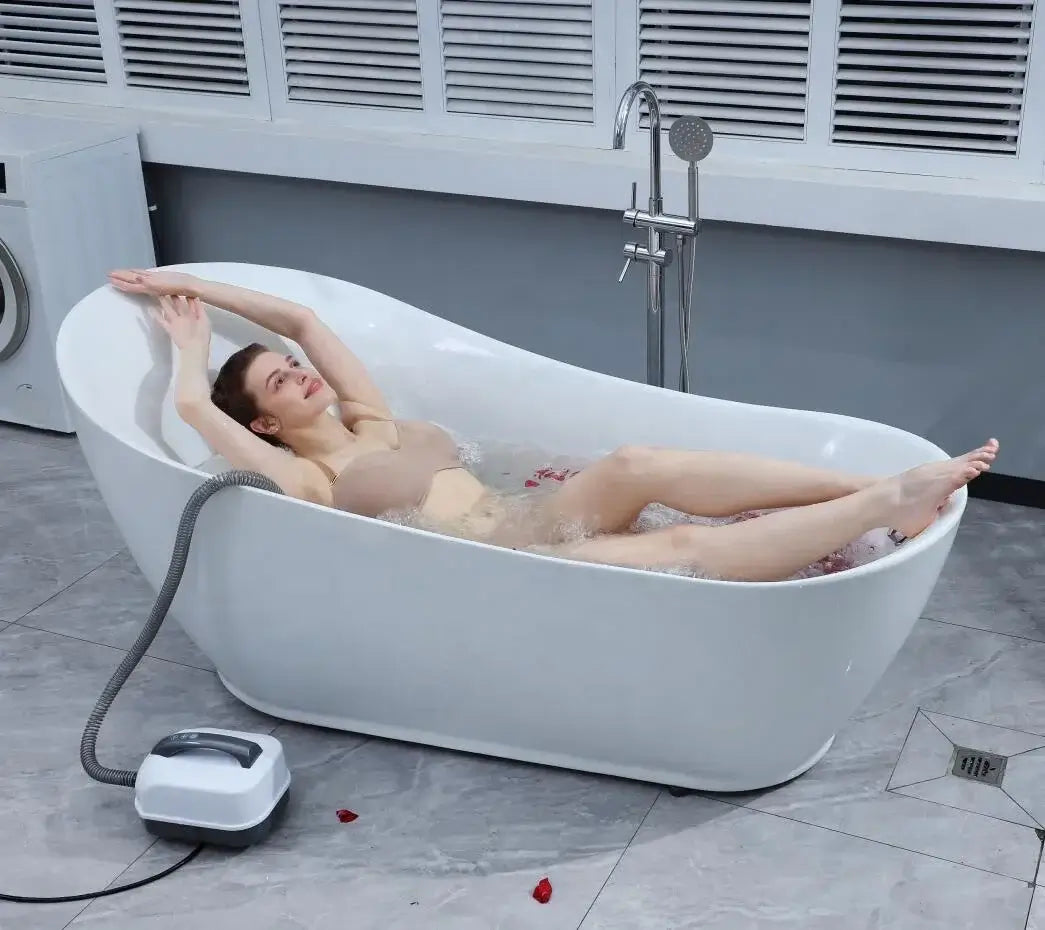 BubblaSpa - Elektrisk Bubbelmassage-Matta för Avkopplande Hemmaspa Till Badkar