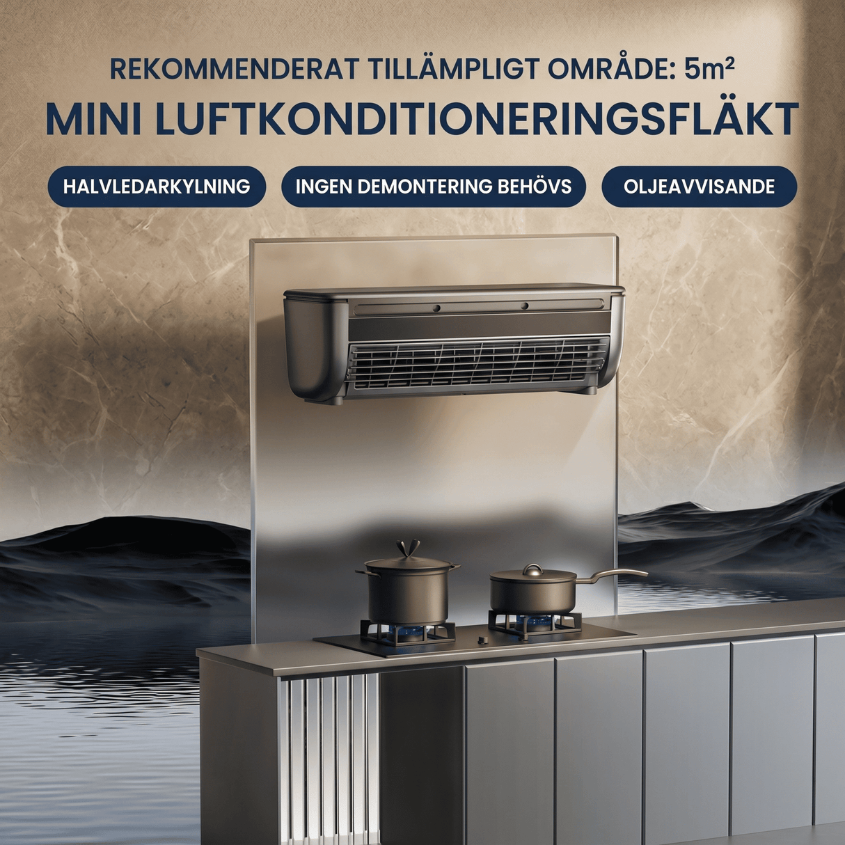 SIGVARD – Ventilateur de refroidissement sans fil et sans pales, avec spray rafraîchissant et télécommande – 20 W