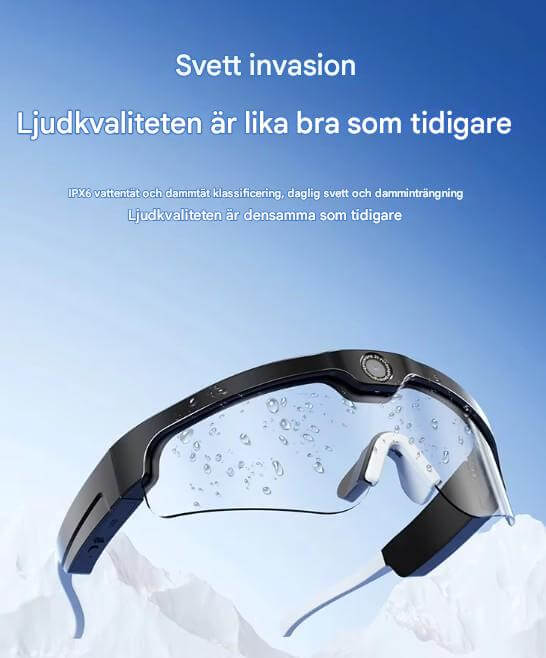 SmartSol – Solglasögon med Inbyggd Kamera och Trådlösa Hörlurar | Kompakta och Funktionella för Aktiva Äventyr