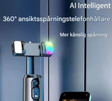 AiveloTrack – AI 360° Ansiktsspårande Mobilhållare | Handsfree-inspelning för Vloggar, Livesändningar & Videosamtal