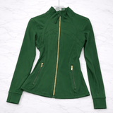 SilkMotion – Slim-fit yoga- og treningsjakke med glidelås, hurtigtørkende materiale og fleksibel passform for aktiv hverdagsbruk