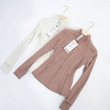 SilkMotion – Slim-fit yoga- og treningsjakke med glidelås, hurtigtørkende materiale og fleksibel passform for aktiv hverdagsbruk