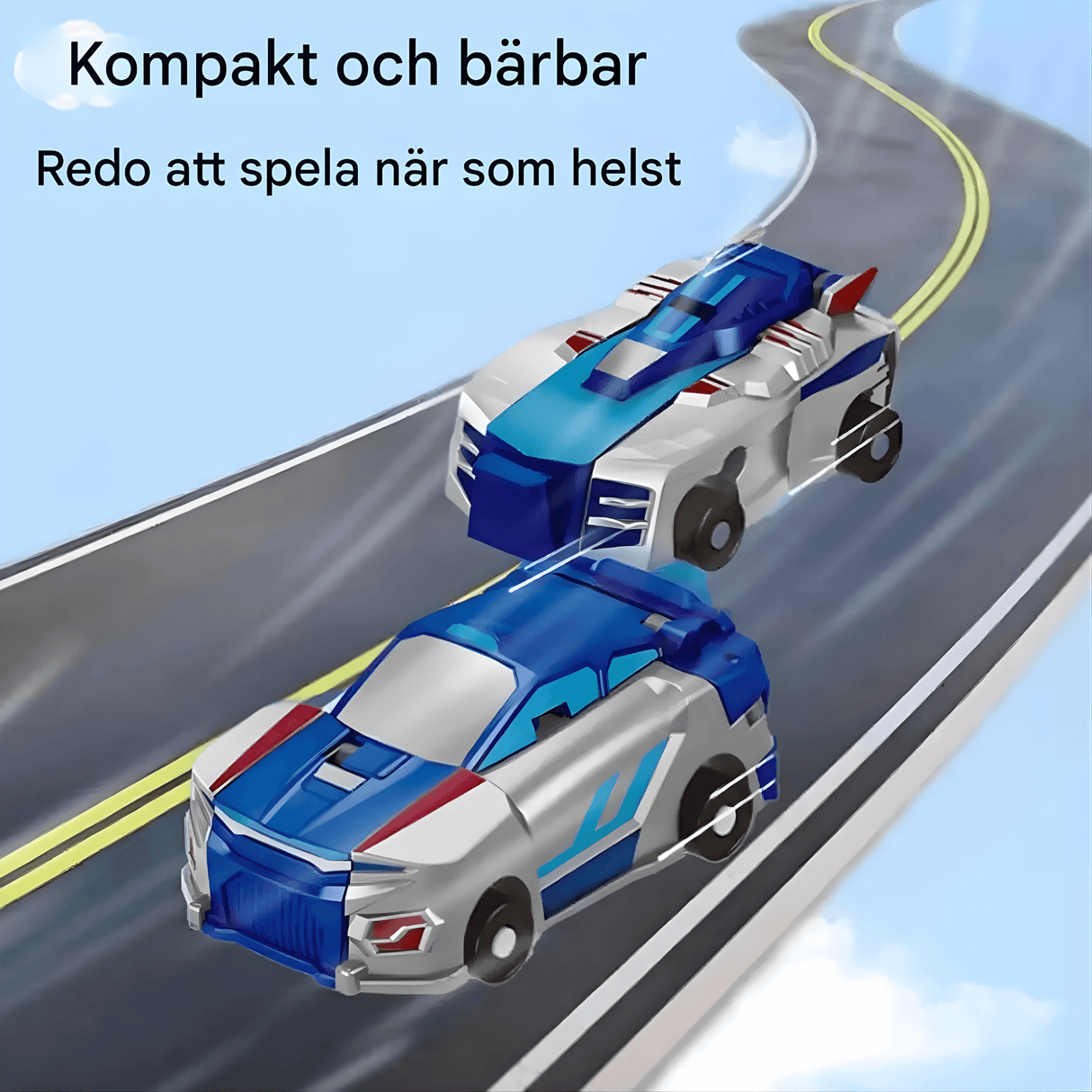 SkyDrake – Magnetisk kollisjonsbil som forvandles til en flygende drage | 2-i-1 lekebil for fantasi og bevegelseslek