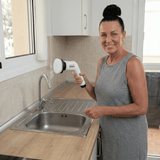 SpinClean - Brosse de nettoyage électrique 9-en-1 avec manche pour un nettoyage en douceur