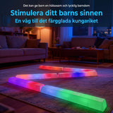 StepBridge – Lysande Balansbro för Barn 70 cm – Sensorisk Stepping Bridge med Halkfri Botten och Färgskiftande LED