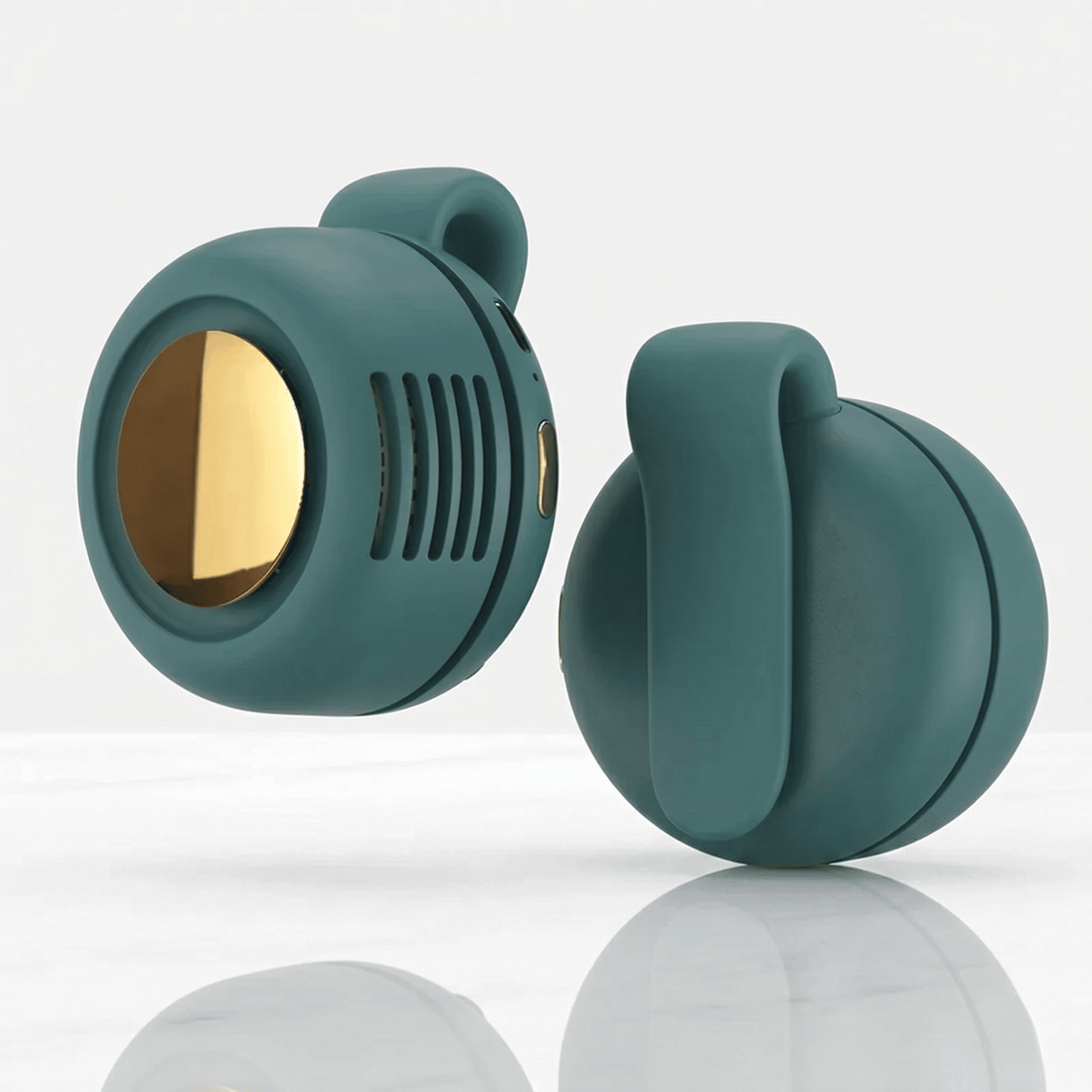 VortBreeze – Tragbarer Mini-Ventilator mit Klemme – 360°-Luftstrom, 3 Geschwindigkeitsstufen und USB-Aufladung