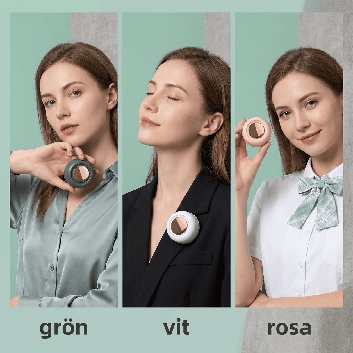 VortBreeze – Tragbarer Mini-Ventilator mit Klemme – 360°-Luftstrom, 3 Geschwindigkeitsstufen und USB-Aufladung
