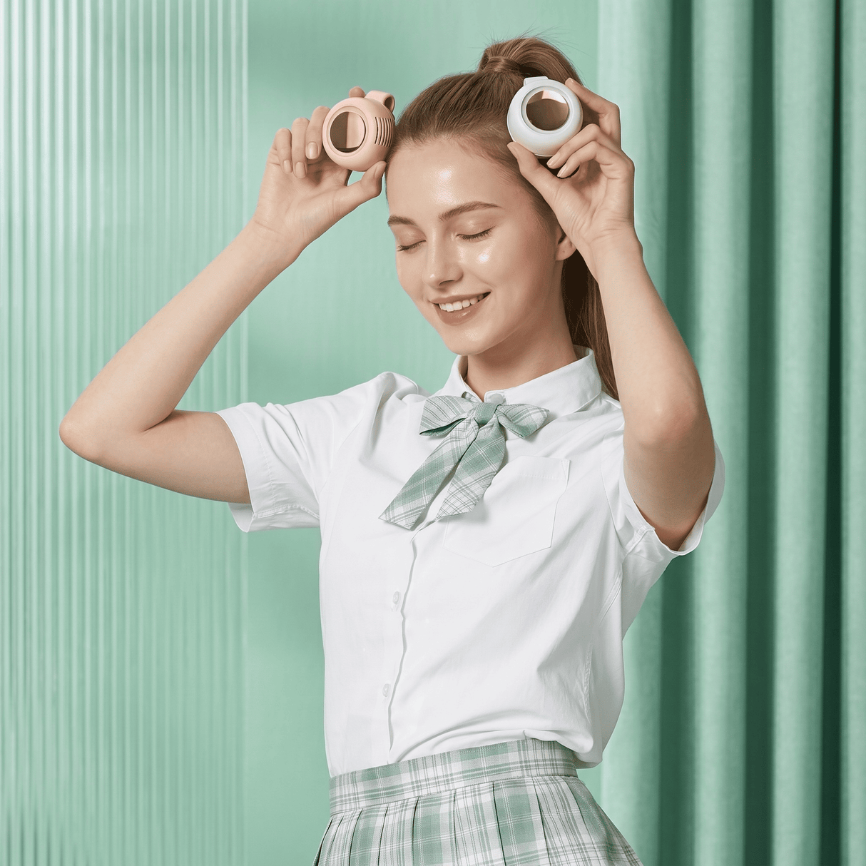 VortBreeze – Tragbarer Mini-Ventilator mit Klemme – 360°-Luftstrom, 3 Geschwindigkeitsstufen und USB-Aufladung