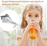 FruktPressa – Manuell Juicepress i Aluminium | Enkel Pressning av Citrus, Granatäpple och Mer