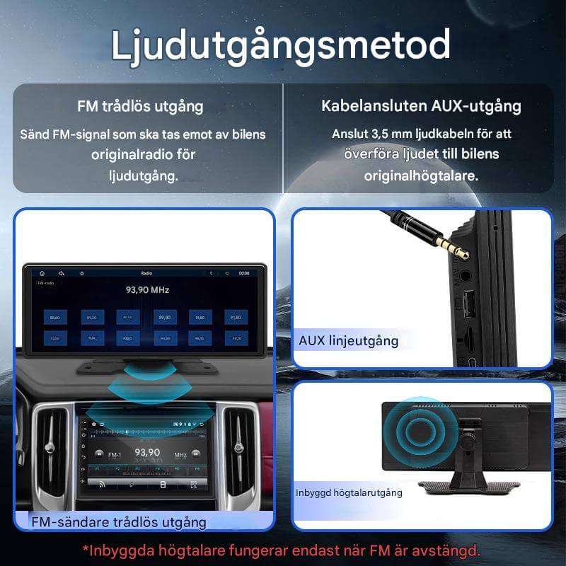 ViewMirror – Trådlös Smart Skärm för Bilen | CarPlay & Android Auto Utan Krångel