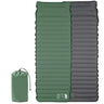 Matelas gonflable avec pompe intégrée, pompe à pied, 10 cm, indice de résistance R 3,0-3,2, double couche
