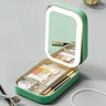 GlamVault – Trousse de maquillage pratique pour les voyages avec miroir LED intégré | Un rangement pratique et élégant