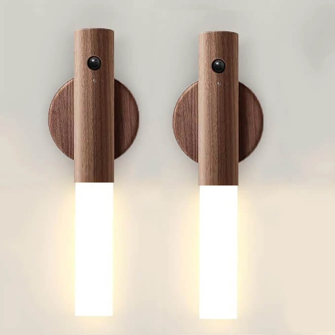 SensoRay – Trådlös LED-Nattlampa med Rörelsesensor | Elegant Trädesign och Uppladdningsbar
