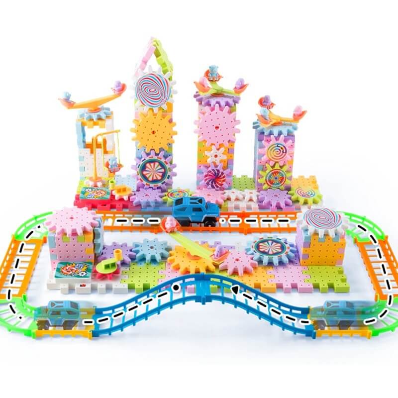 Maquette de construction électrique – Puzzle 3D avec engrenages pour enfants