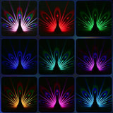 PeacockGlow – Fjärrstyrd Peacock Projektorlampa med Färgglad Atmosfär | Kreativ Nattlampa för Sovrum och Hem