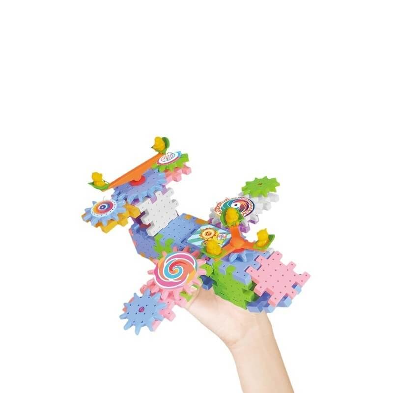 Maquette de construction électrique – Puzzle 3D avec engrenages pour enfants