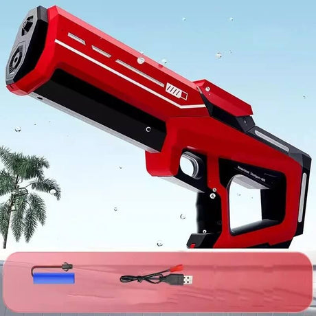 SplashForce – Automatisk Vattenkanon för Lek & Sommarspel | Elkraft, Lång Räckvidd och Massor av Action