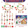 Charméa - Calendrier de l'Avent de 24 jours dédié aux bijoux pour filles et femmes, avec des pendentifs et des bracelets de Noël
