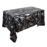 Nappe d'Halloween avec citrouille et toile d'araignée – Nappe en plastique pour table de fête et décoration d'intérieur 220 x 130 cm