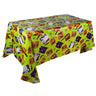 Nappe d'Halloween avec citrouille et toile d'araignée – Nappe en plastique pour table de fête et décoration d'intérieur 220 x 130 cm
