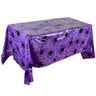 Nappe d'Halloween avec citrouille et toile d'araignée – Nappe en plastique pour table de fête et décoration d'intérieur 220 x 130 cm