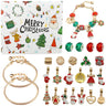 Calendrier de l'Avent de luxe pour enfants – 24 cases contenant des bracelets et des breloques pour créer soi-même des bijoux de Noël