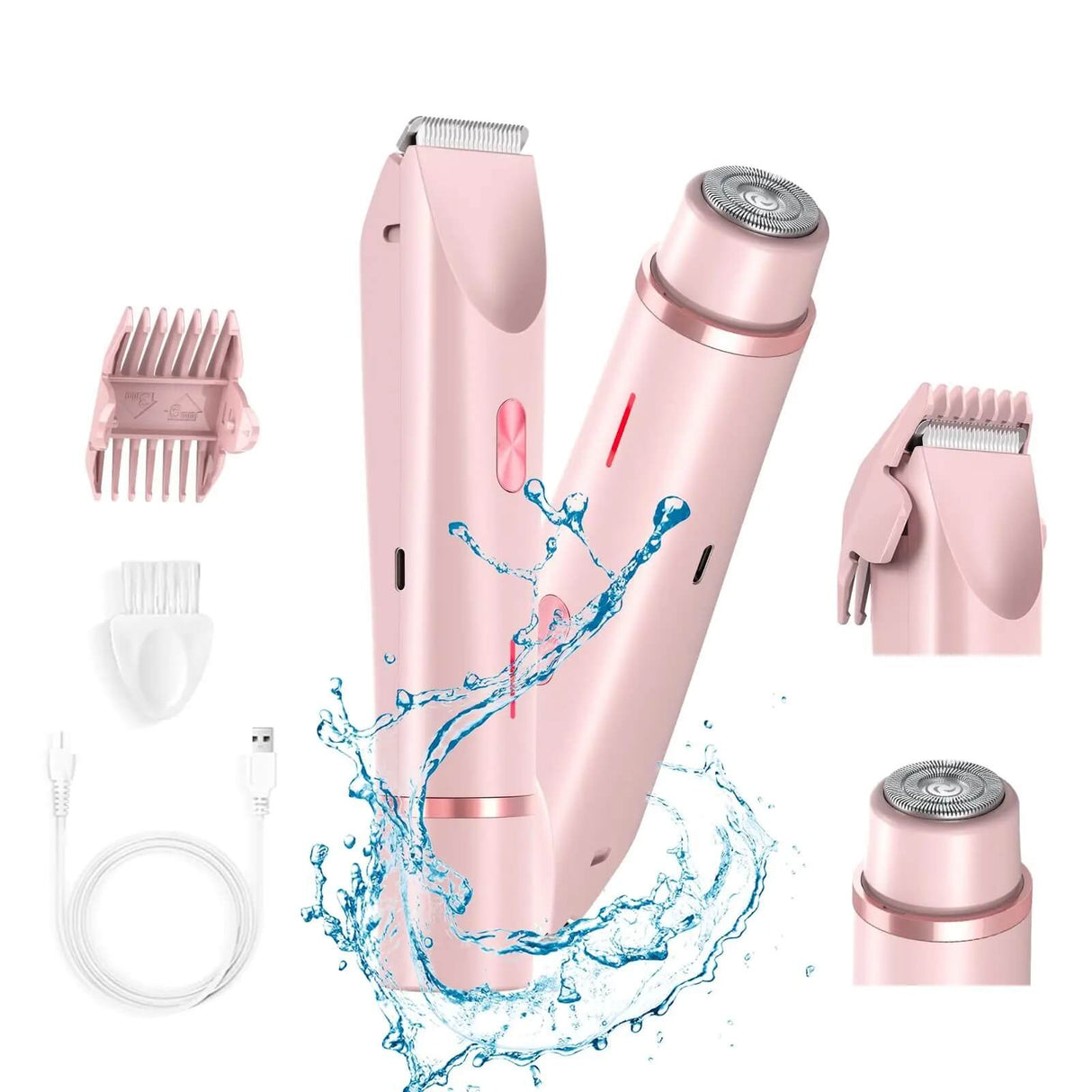 SilkEdge - Elektrisk barbermaskin for kvinner | 2-i-1 vanntett