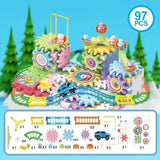 Maquette de construction électrique – Puzzle 3D avec engrenages pour enfants