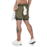 Short de sport avec slip intégré pour homme