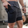 Short de sport avec slip intégré pour homme