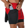 Short de sport avec slip intégré pour homme