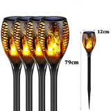 Solcellsdriven LED Lykta för Utomhusbruk | IP65 Vattentät Trädgårdsfackla med Flammeffekt – Energisnål & Automatisk Tändning