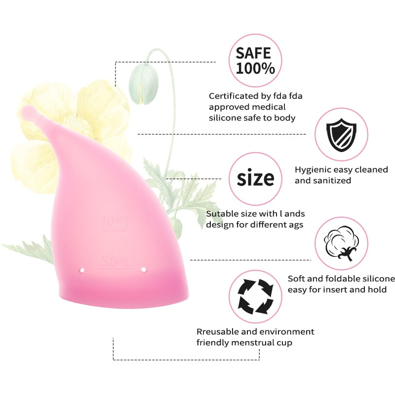 Komfortabel menstruationskop til dig i silikone