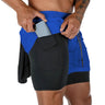 Short de sport avec slip intégré pour homme