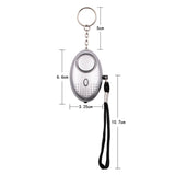 Petite alarme anti-agression 130 dB, 60 min